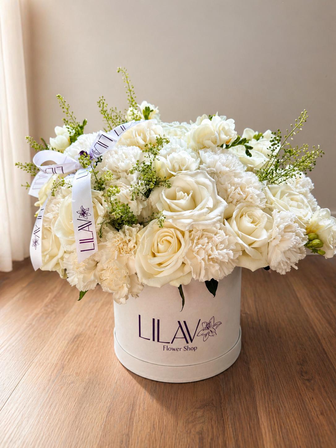 White Aura Bouquet — alternate view
